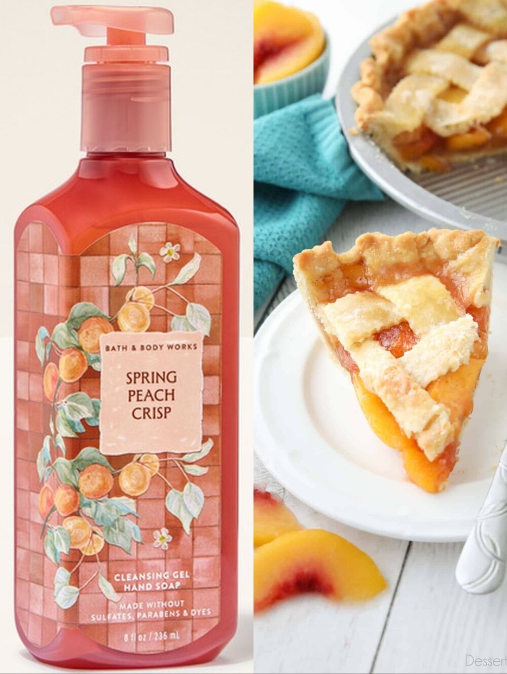 Bath & Body Works Spring Peach Crisp Cleansing Gel Hand Soap 8oz New RARE